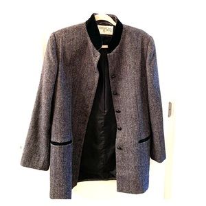 Unisex Vintage Herringbone Blazer